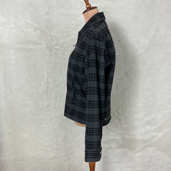 Hope Stockholm Gray & BlackTartan Plaid Fifty Five Jacket NWT Man 46 Woman 38 - Picture 3 of 8